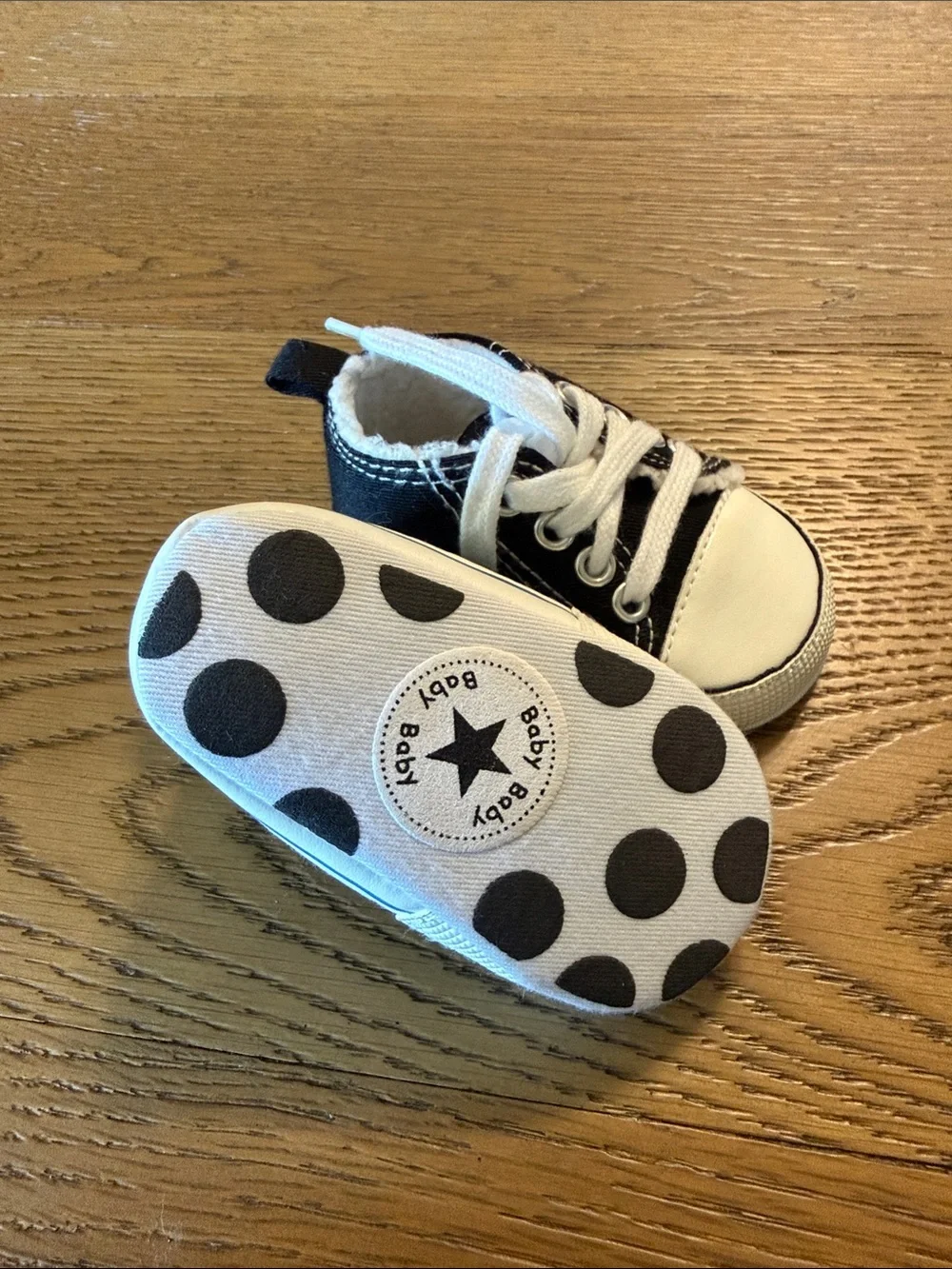 Converse Black and White Baby High-Top Sneakers